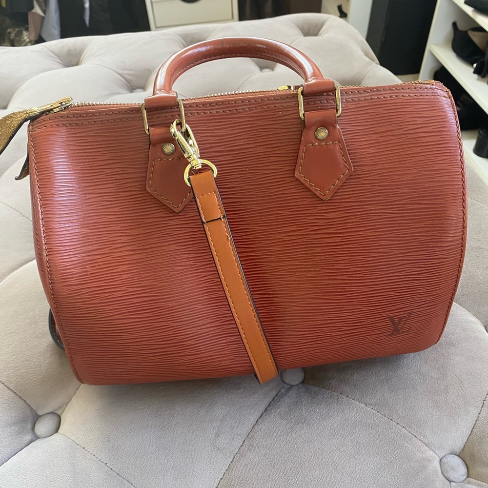 ⛔️SOLD⛔️LOUIS VUITTON Epi speedy 25 Kenyan Fawn - Picture 7 of 13